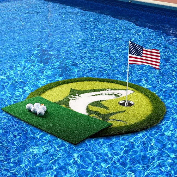 Lesmart Floating Golf Green for Pool,Floating Chipping Mat,Floating Putting Green