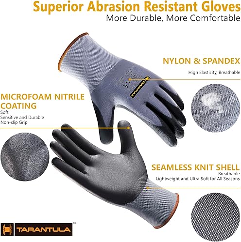 Miniatura 2 de Tarantula Guantes de trabajo de seguridad para uso general con revestimiento de nitrilo