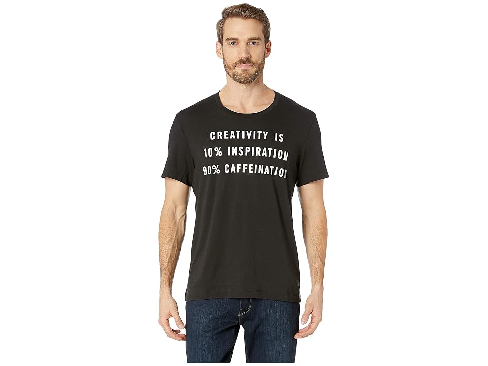 

Kenneth Cole New York Creativity = Caffeination Graphic Tee (Black) Men's T Shirt