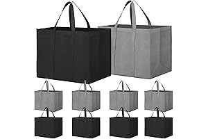Extra-Large Reusable WISELIFE Grocery Bag 10-Pack