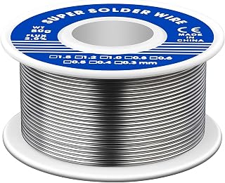Soldering Wire 0.8mm, 63-37 Tin Lead Rosin Core Solder Wire, 50g Electrical Solder for Repair and DIY of Electronic Electric Electrical Soldering Components