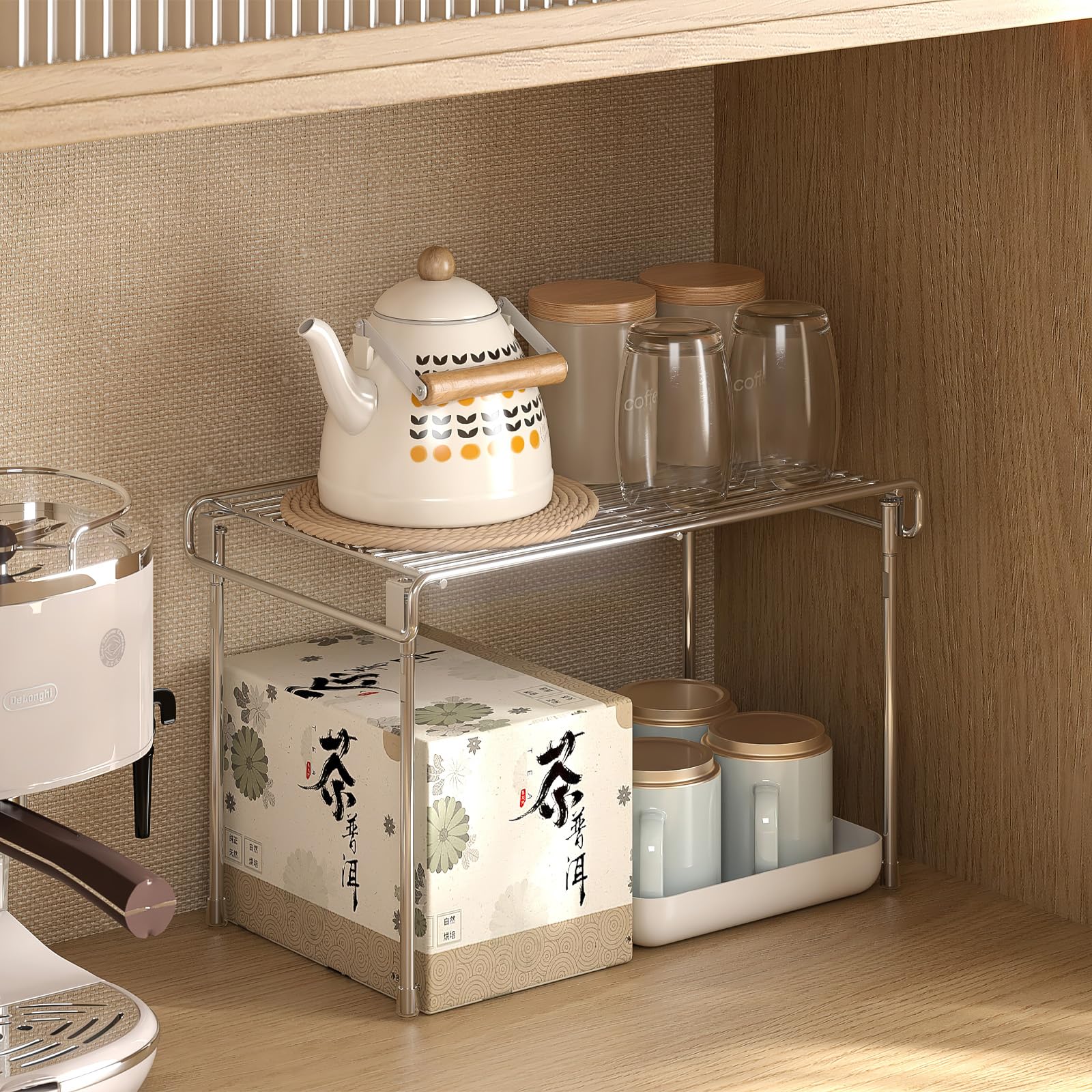 Amazon.co.jp: SHINEWON 304 ステンレス キッチン 収納棚 シンク下