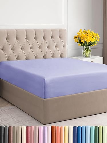 CGK Unlimited - Sábana bajera ajustable, se adapta a colchones de hasta 16 pulgadas, extrasuave, sin arrugas, transpirable, tamaño California King,