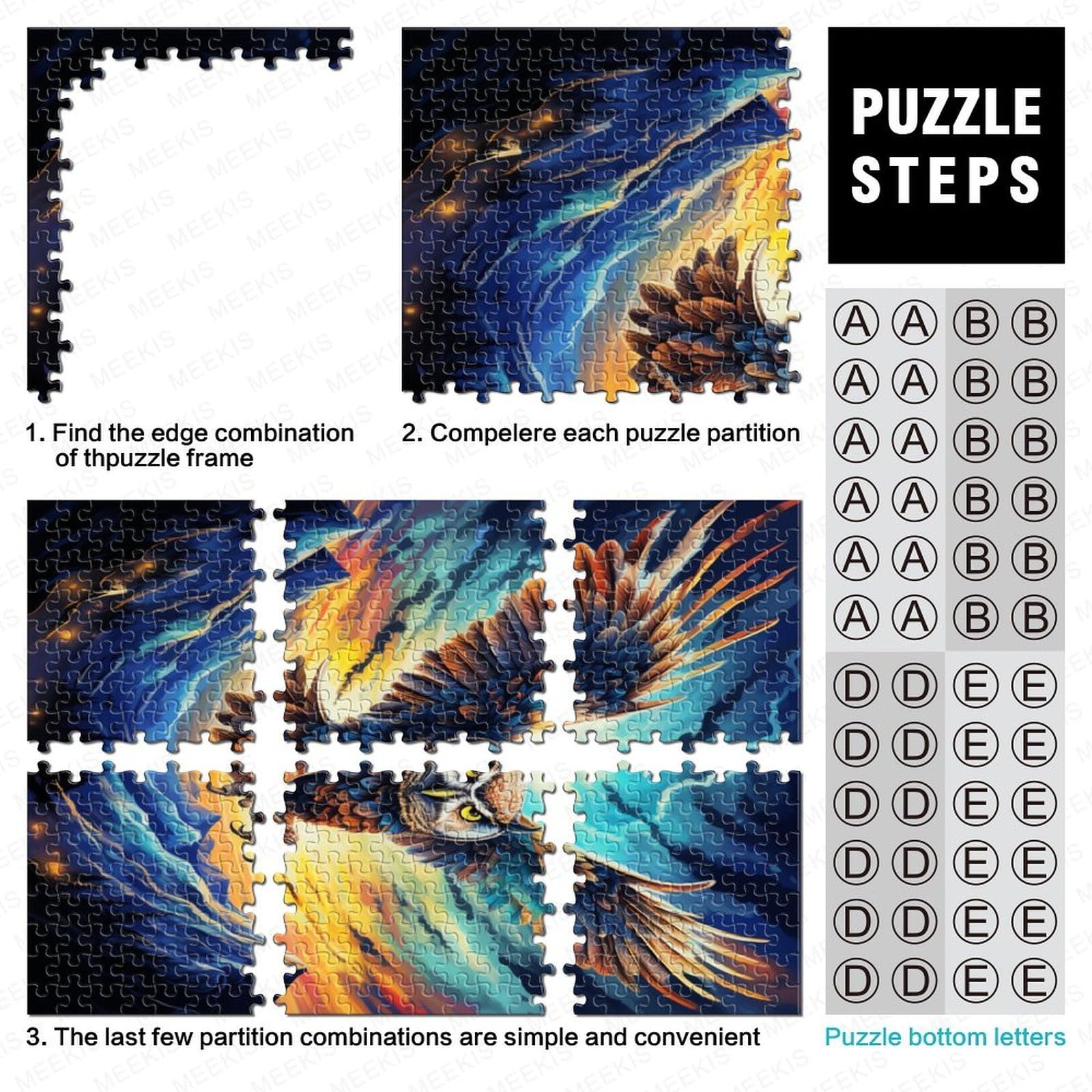 Wolf Puzzels, 1000 stukjes, zware puzzel, speelgoed, educatief spel