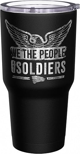 Vista 62 de We The People Holsters - Vaso térmico de 30 onzas, Únete o Muere, Negro