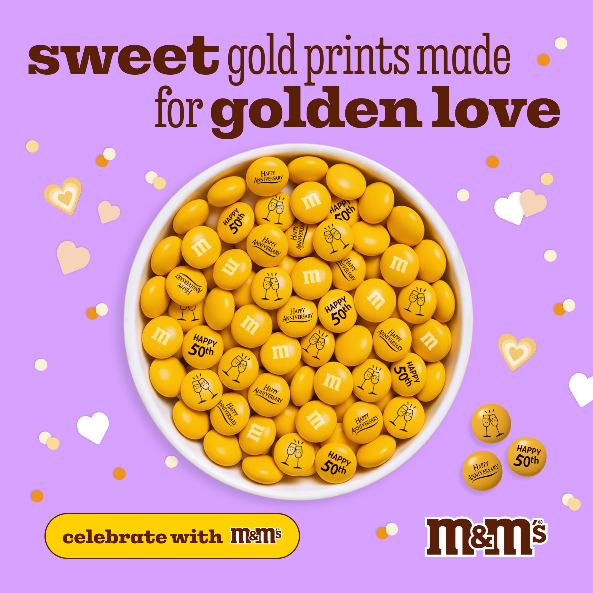 Amazon.com: M&M'S WORLD Pre-Designed 50th Anniversary Milk