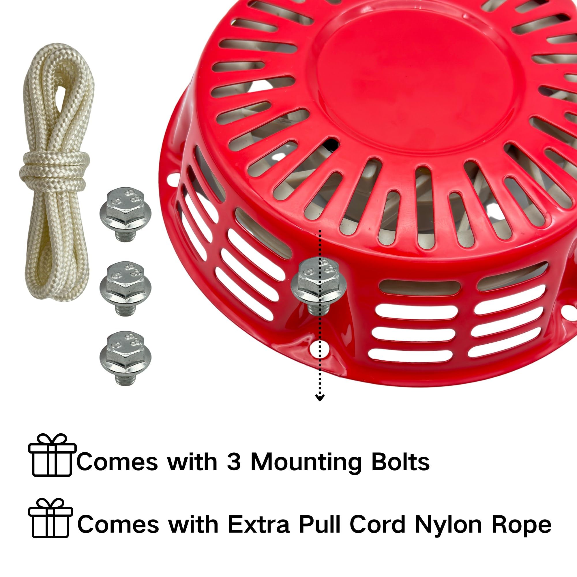 YGQ GX270 GX240 Recoil Pull Starter with Pull Cord for Honda and Clones GX240 8hp 9hp 301cc 28400-ZE2-W01ZA 28400-ZE2-W01ZB 28400-ZE2-W01ZN - Image 3