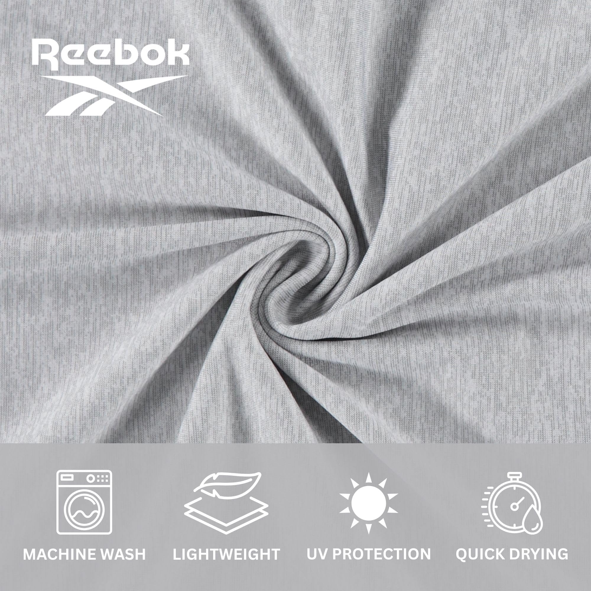 Reebok Rashguard da uomo a maniche lunghe