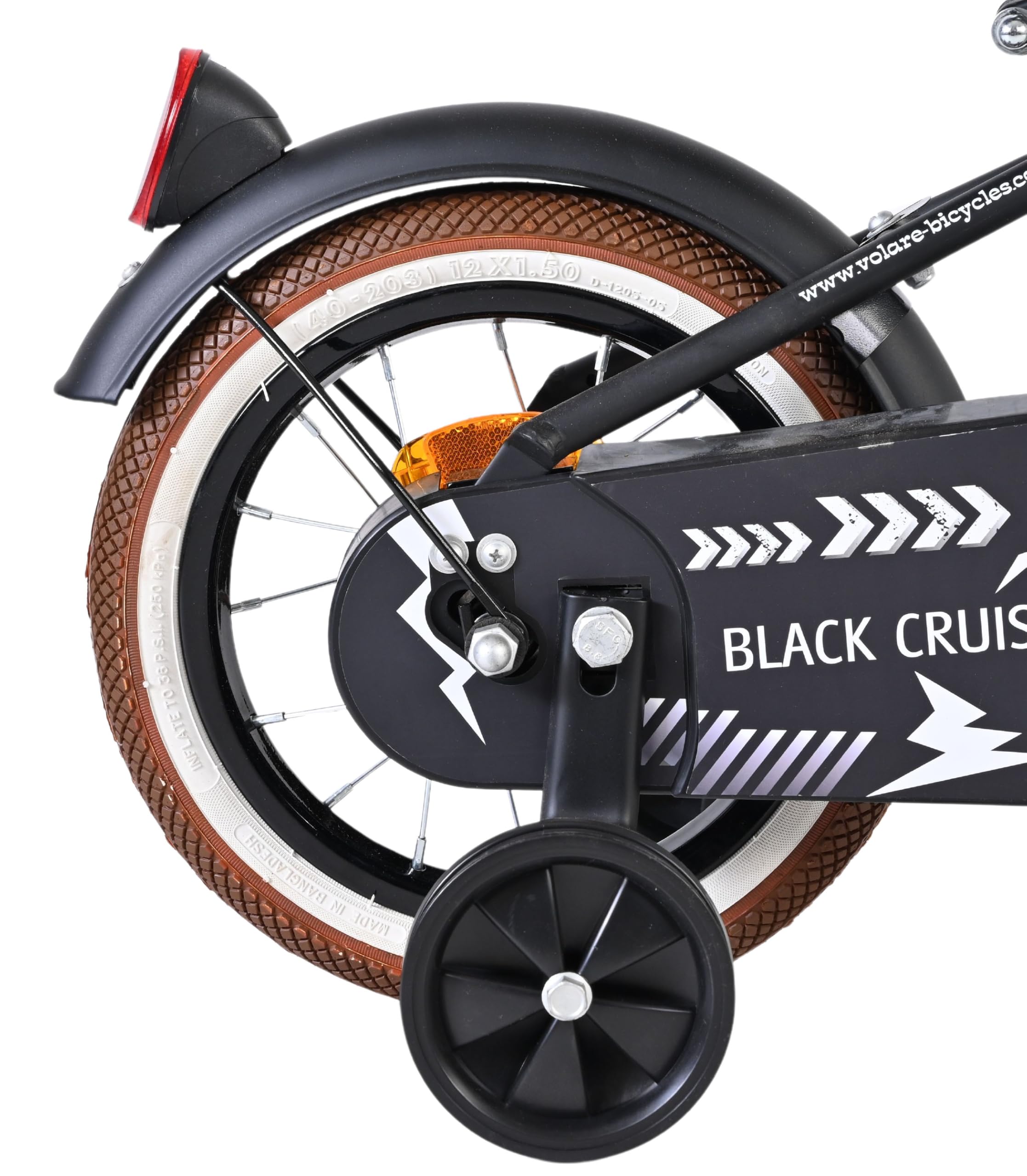 Volare Superman Bicicletta per bambini 12", 3-5 anni, 2 freni a mano, ruote di supporto rimovibili, protezione catena e riflettori, sella regolabile, regalo per ragazze e ragazzi