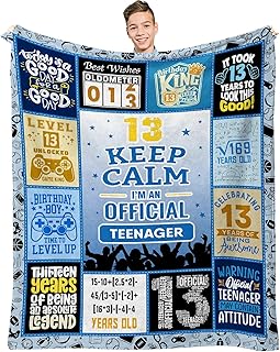 Gifts for 13 Year Old Boy, 13 Year Old Boy Birthday Gifts, Birthday Gifts for 13 Year Old Boy, 13 Year Old Boy Gift Ideas, Coolest Gifts for 13 Year Old Boy Throw Blanket 60x50 Inch