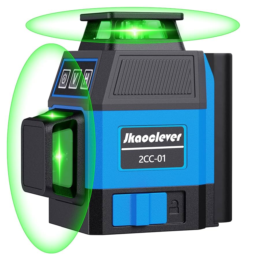 Laser Level 360 Self Leveling, Jkaoclever 150ft Green Cross