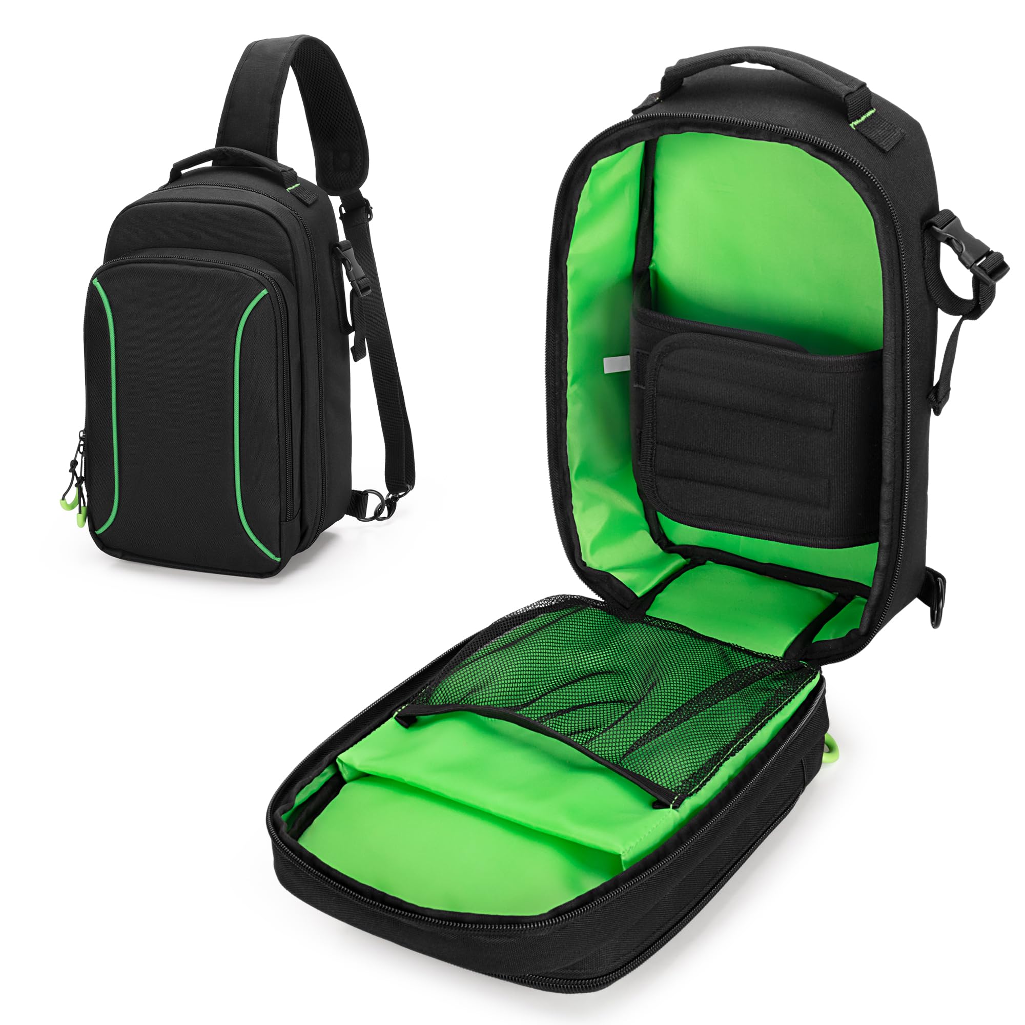 PGmoon Custodia da Trasporto Sling Compatibile con Console di Gioco Xbox Series S, Borsa da Viaggio per Controller Wireless e Altri Accessori (Design Brevettato)
