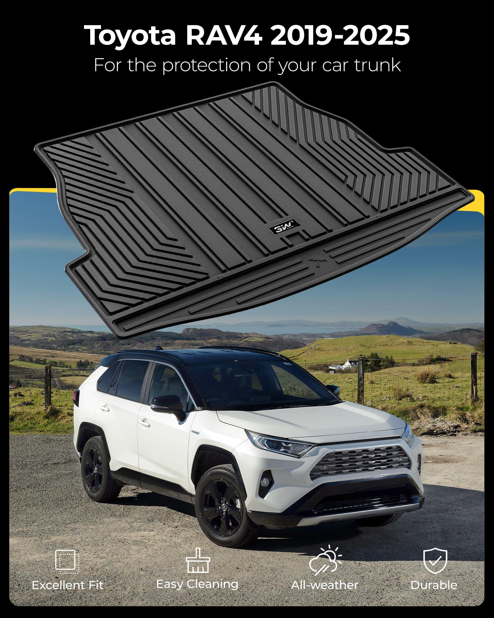 Tappetini Per Bagagliaio Auto Gomma Tappetini Per Bagagliaio Per Land Rover Range Rover Evoque 2 Porte