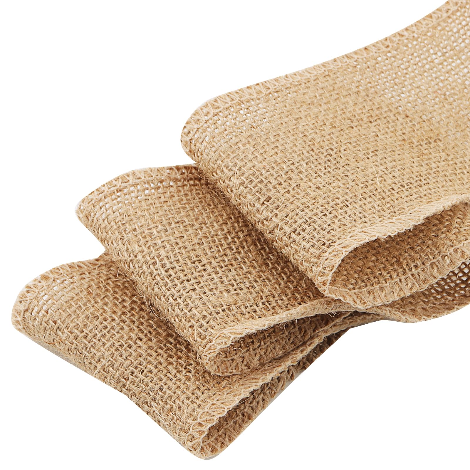LEXININ 8 cm x 20 m Sackleinenband, natürliche Jutebandrolle, braunes Leinenband Sackleinenband für Heimwerker, Handwerk