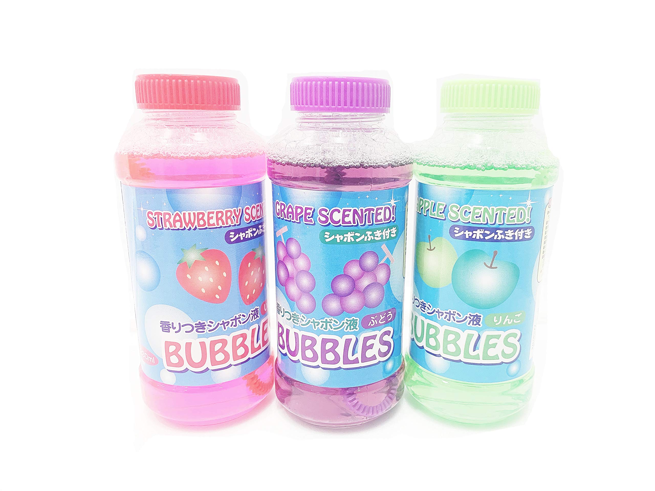 くましゃん&りんごぽしぇっとセット Amazon | 香りつき シャボン玉液ギフトセット 各230ml ×3本