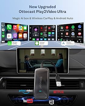 Amazon.com: OTTOCAST Play2Video Ultra Wireless CarPlay Android