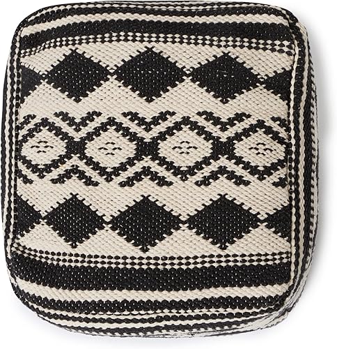 Miniatura 84 de REDEARTH · Puf otomano sin rellenos, con textura, cubo de almacenamiento, puf, reposapiés para sala de estar, dormitorio, guardería, habitación de