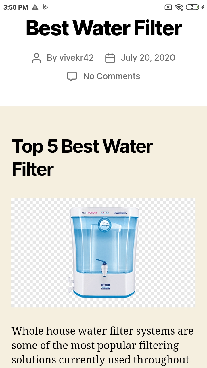Best Water for Android