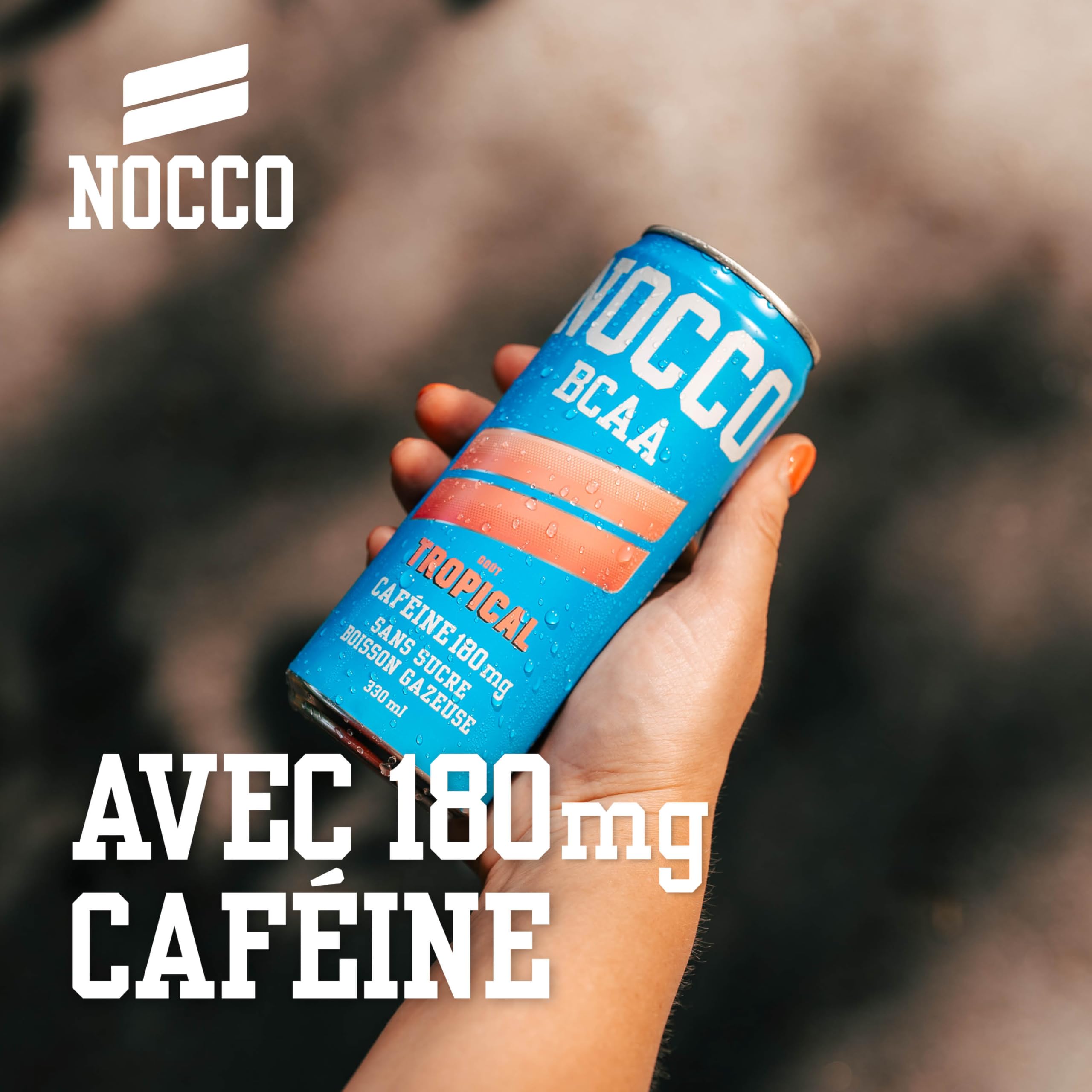 NOCCO BCAA Tropical Energy Drink 180mg Koffein 24 x 330 ml
