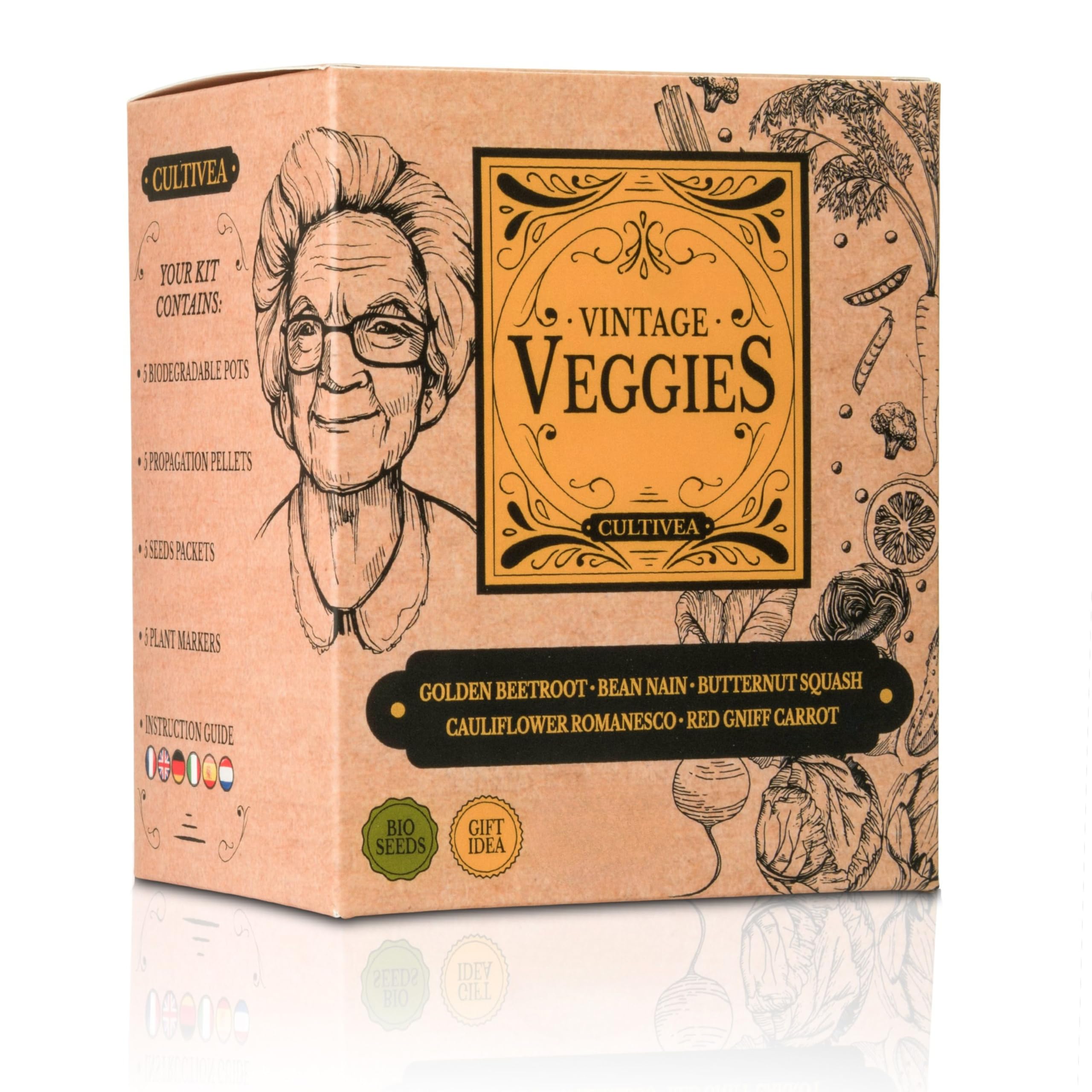 CULTIVEA® Kit Prêt à pousser Légumes Oubliés Bio