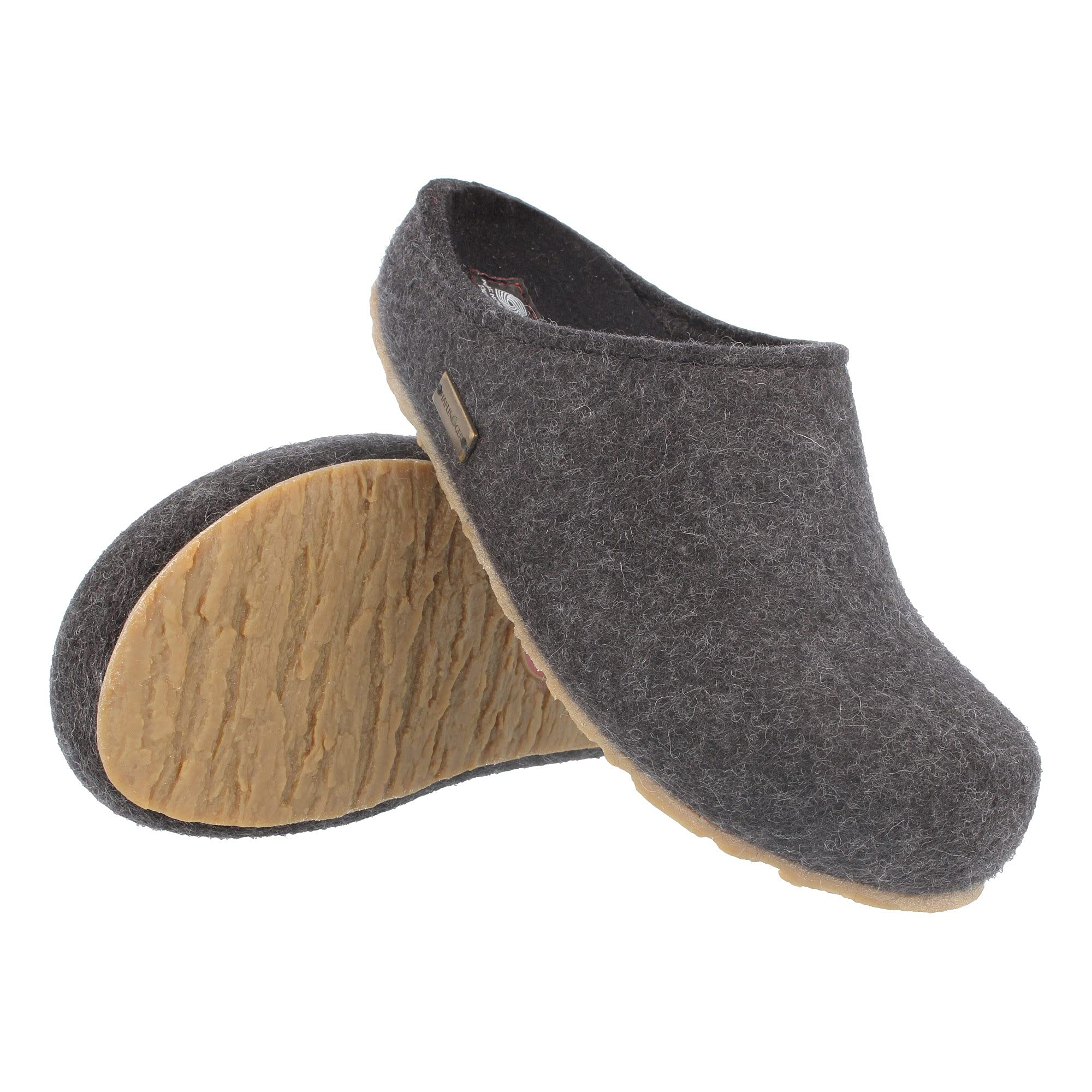 HAFLINGER Grizzly Michl Filzpantoffel Hausschuh mit Gummisohle