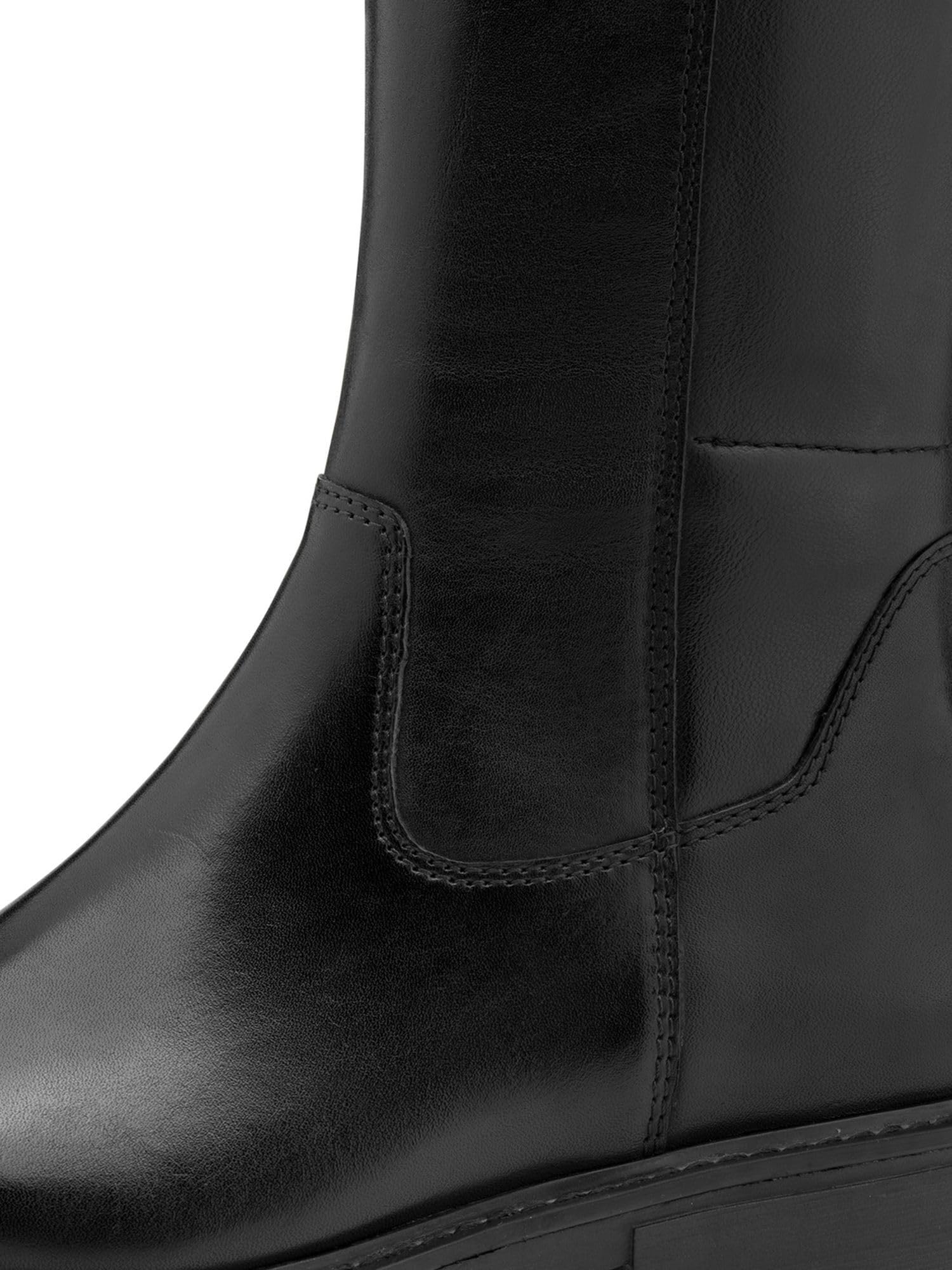 Jana bottines cuir femme à lacets avec fermeture éclair