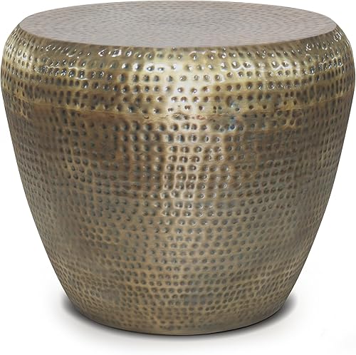 Miniatura 126 de SIMPLIHOME Preston - Mesa auxiliar de metal industrial moderna de 22 pulgadas de ancho en cobre antiguo, totalmente montada para la sala de estar y