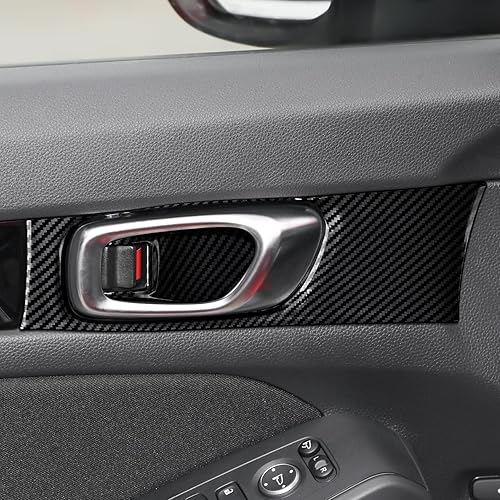 Miniatura 62 de Car Central Armrest Box Cover Decals for 2022 2023 2024 2025 Honda Civic 11th Gen Accessories ABS Carbon Fiber Interior Stickers