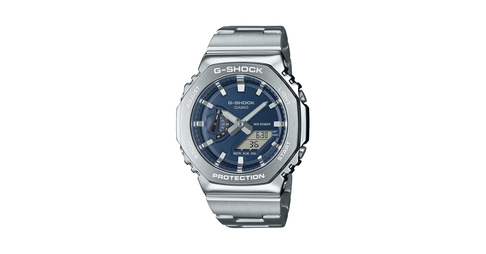 時計 G-SHOCK GM-2110D-2BJF GM2110D-2B | Navy Blue Steel Watch: Metal G-SHOCK | Casio G