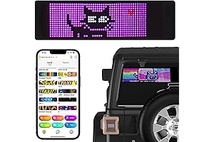 Custom 15.4'' Led Car Sign Programmable USB Flexible With Bluetooth