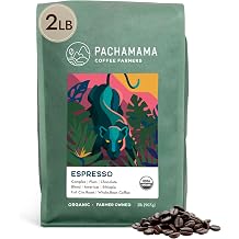 Pachamama Organic Coffee, Classic Espresso Roast Whole Bean Coffee, 2 lb