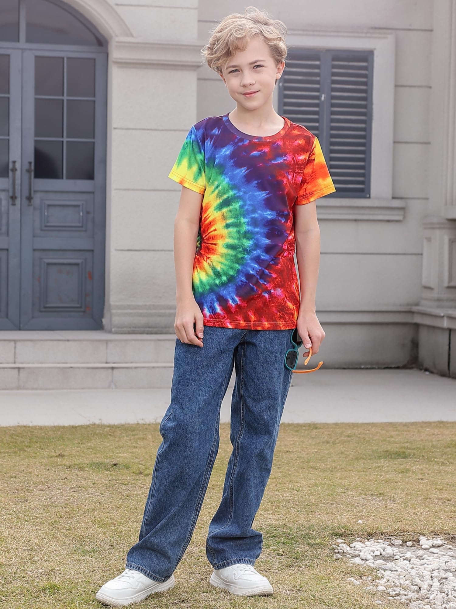 Belovecol Boys Girls 3D T-Shirt Cool Crewneck Short Sleeve Graphic T Shirt Summer Tee Shirts for Kids Teens 6-13 Years — view 2