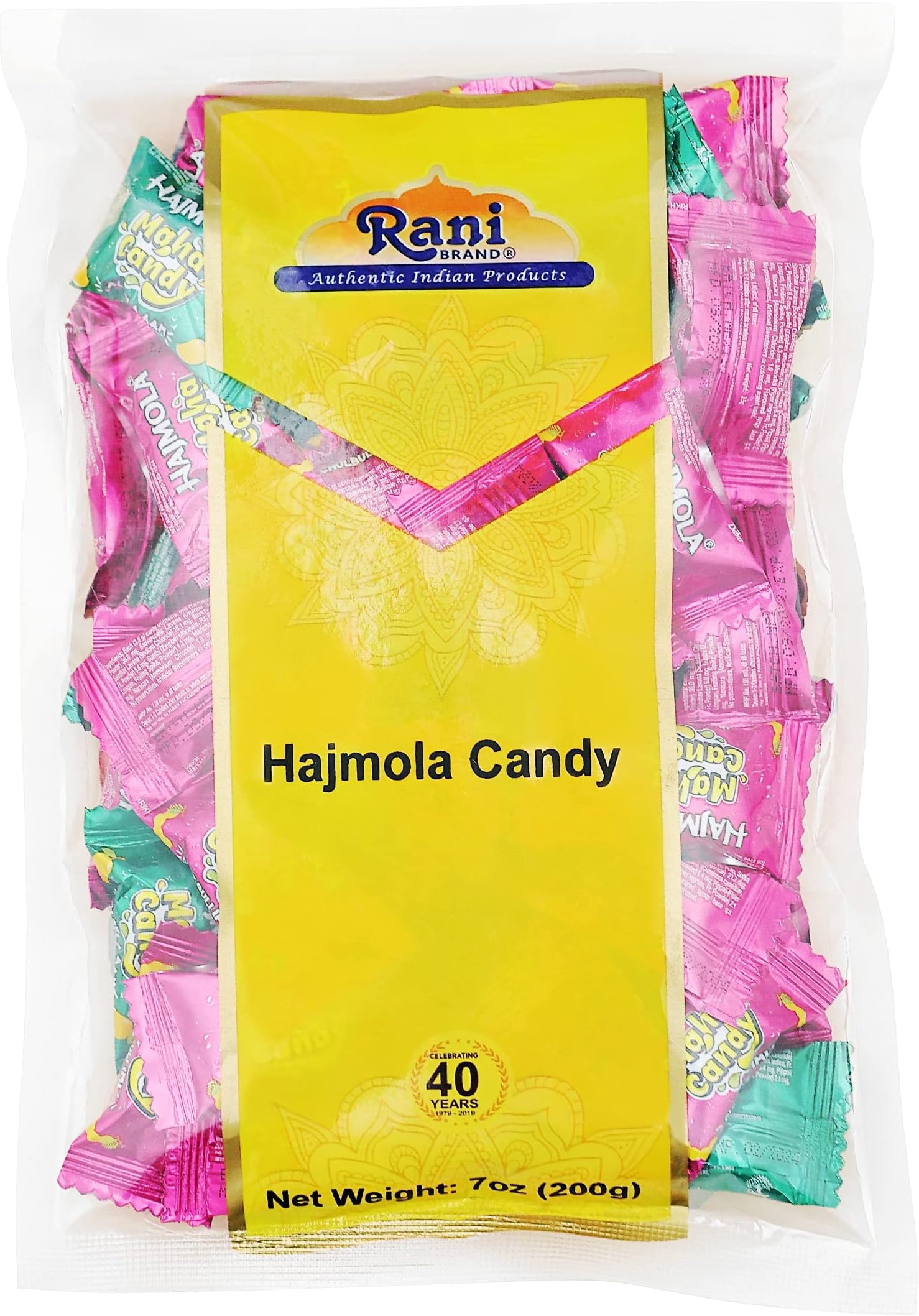 Rani Hajmola Candy 7oz (200g) Individually Wrapped ~ Indian Tasty Treats | Vegan | Gluten Friendly | NON-GMO | Indian Origin