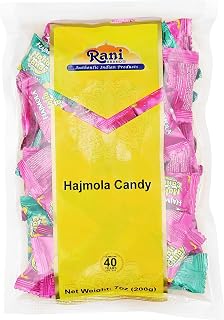 Rani Hajmola Candy 7oz (200g) Individually Wrapped ~ Indian Tasty Treats | Vegan | Gluten Friendly | NON-GMO | Indian Origin