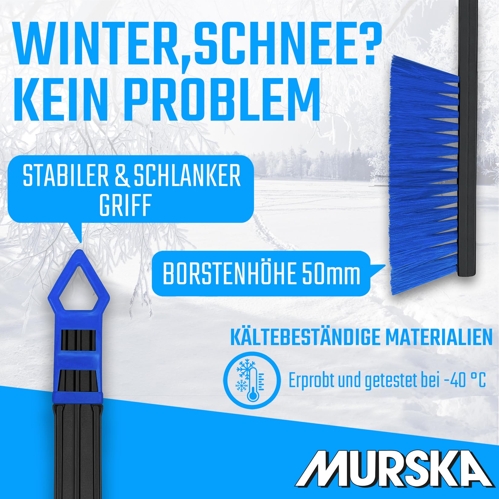 Murska Eiskratzer 365mm - Original Aus Finnland Mit Schneebesen