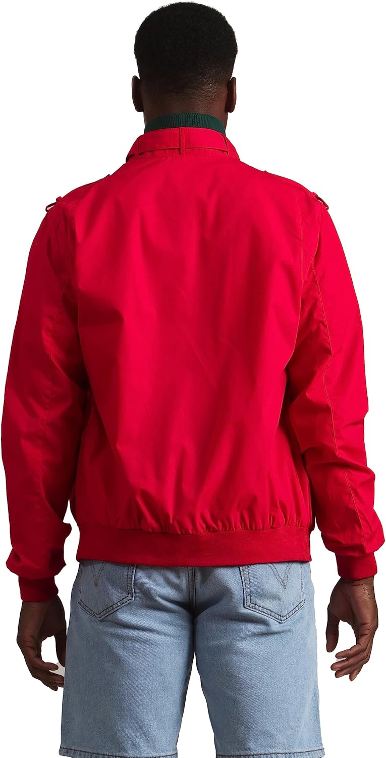 Members Only Men's Original Iconic Racer Jacket |Slim Fit| Small Red