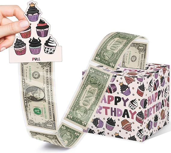 Villain Cupcakes Surprise Money Gifts Box, Happy Birthday