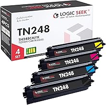 Logic-Seek Toner Set Compatible with Brother TN248 / TN248XL for MFC-L3740CDW MFC-L3740CDWE TN-248 DCP-L3560CDW TN 248 248XL TN-248CMYK TN-248VAL MFC-L8390CDW HL-L3240CDW (TW) N248, Set)