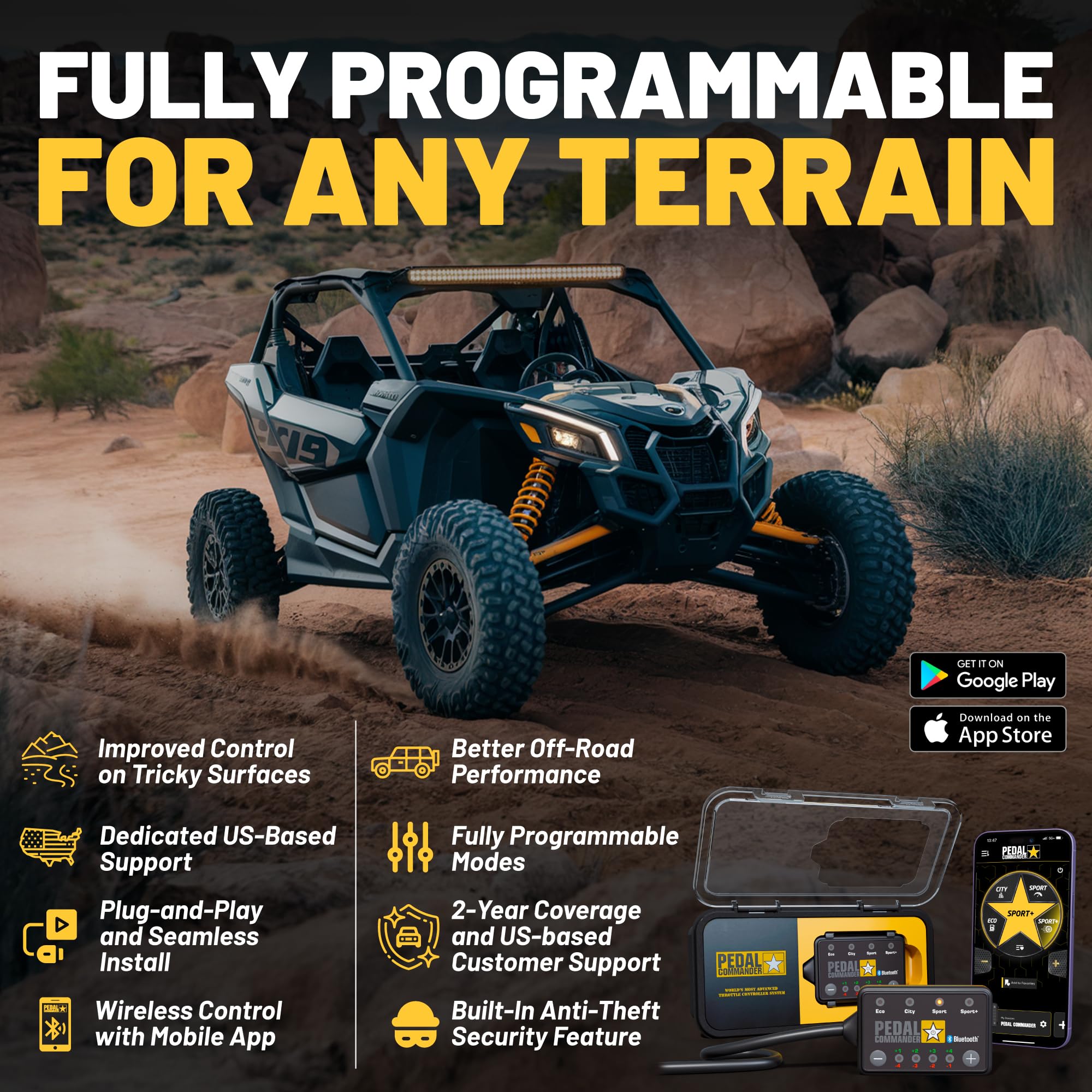 Amazon.co.jp: PEDAL COMMANDER for All Can-Am Maverick & Commander 