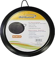 Vista 1 de Brentwood Appliances SS-BW-BCM-33 BCM-33 - Plancha redonda (13.0 in), color negro