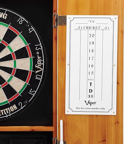 Vista 42 de Viper metropolitan conjunto de tablero de sisal/cerda para dardos de punta de acero y gabinete. Espresso Finish