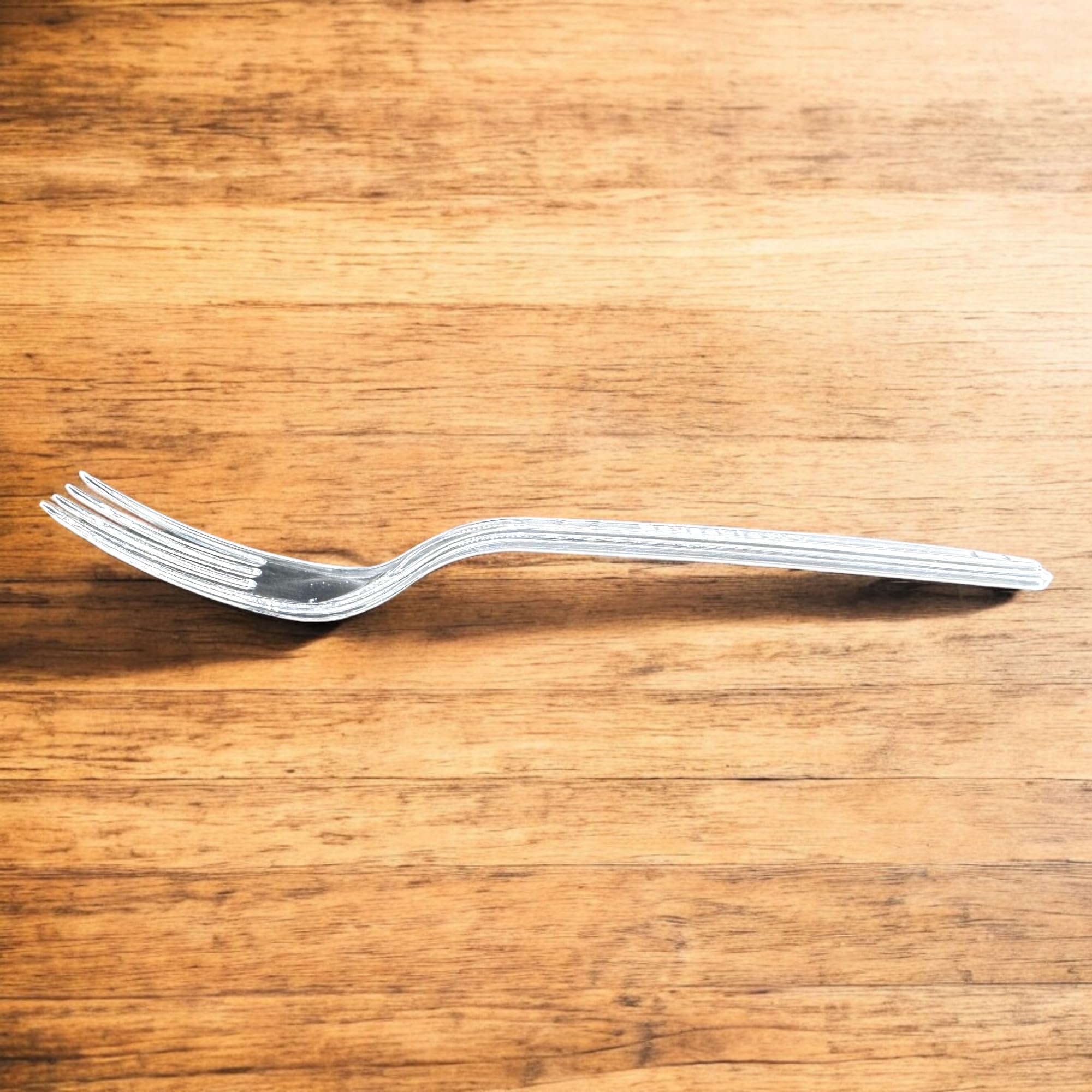 1000 Fourchettes Élégantes Réutilisables en Plastique Cristal de 18 cm, Couverts Réutilisables Solides Pour Professionnels, Idéals Pour La Vente À Emporter, Les Fêtes Et Les Événements