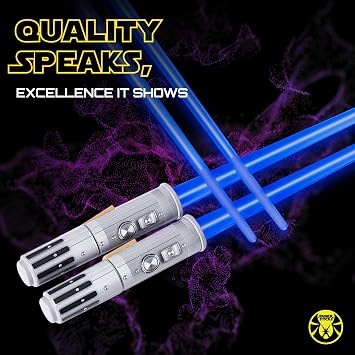 Lightsaber Chopsticks Light Up Star War Chopstick Light Up Mini Light Saber Chopsticks for Adults Cool Chopstick Light Saber Sticks Led Chop Sticks Jedi Stix Red Blue Green Purple 4 Pairs