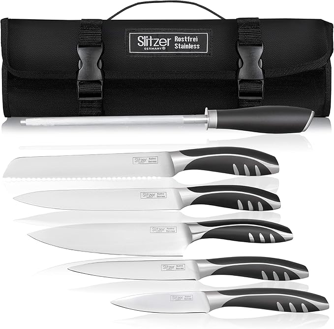 Slitzer Germany 7Piece Chef's Knife Set, Ergonomically Designed, Professional Grade