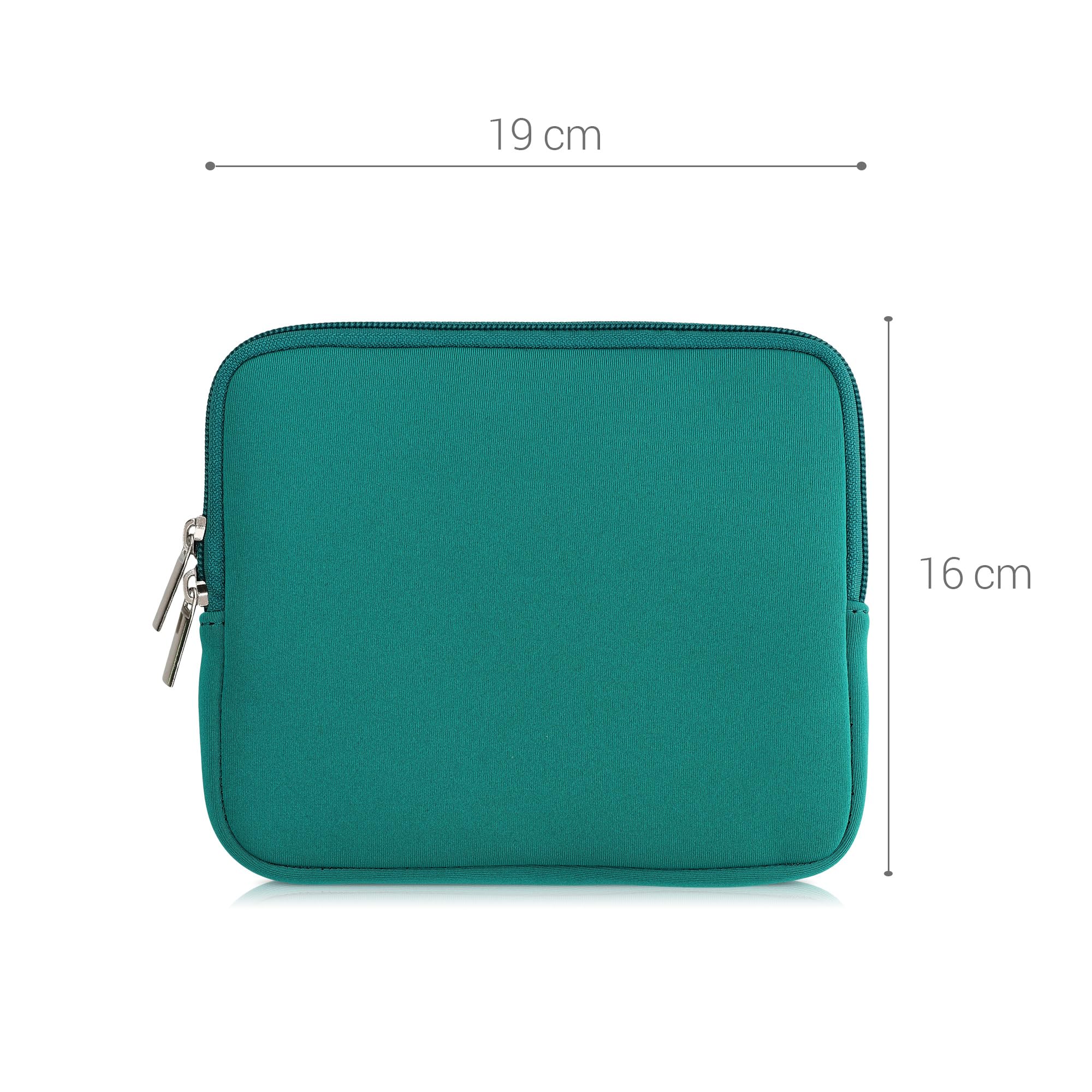 kwmobile Custodia Universale per eReader in Neoprene 17,5 x 14,7 x 1 cm con Chiusura a Zip