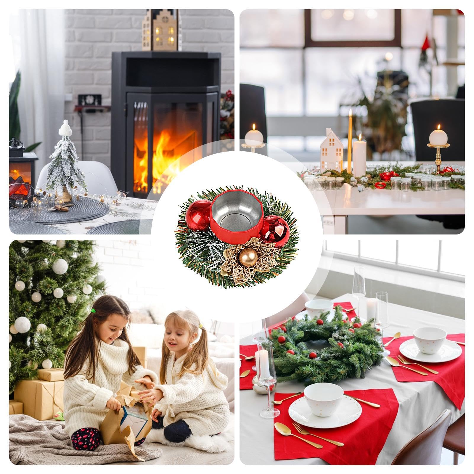 Amazon.co.jp: クリスマス キャンドル ホルダー、クリスマス