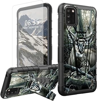 for Alcatel TCL A3X A600DL Case with Stand,Deer Hunter Tree