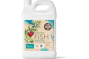 Organic, Sustainable Liquid Fish Emulsion Food - 2-3-1 NPK for Plants, Flowers,...