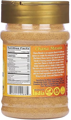 Vista 20 de Rani Organic Chana Masala (mezcla de garbanzo curry de 9 especias) Tarro PET de 3 onzas (3.00 oz) ~ Todo natural Vegano Apto para gluten Sin