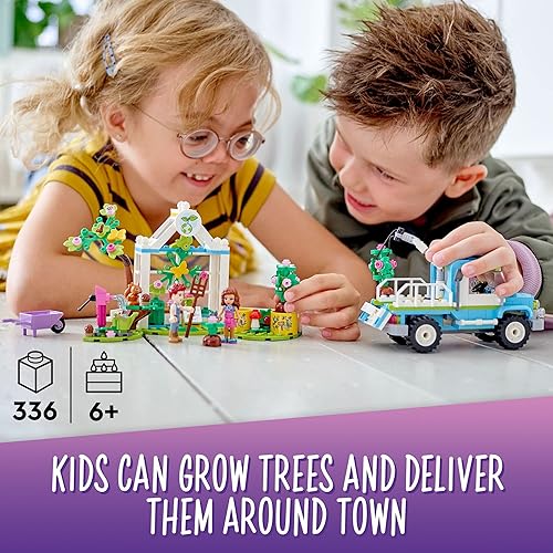 Miniatura 2 de LEGO Friends Tree Planting Vehicle 41707 - Juego de juguetes de construcción para niños, niñas y niños a partir de 6 años (336 piezas)